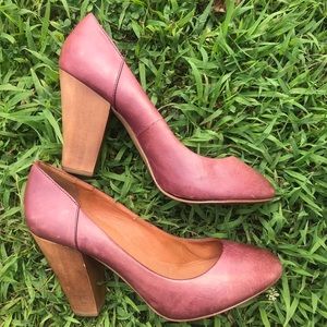 Madewell Frankie Pumps 1937 size 9 wine color